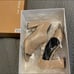 Via Spiga open toe black heel booties