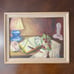 Original Vintage Floral Still Life Oil Painting Framed Signed Stella Art Deco