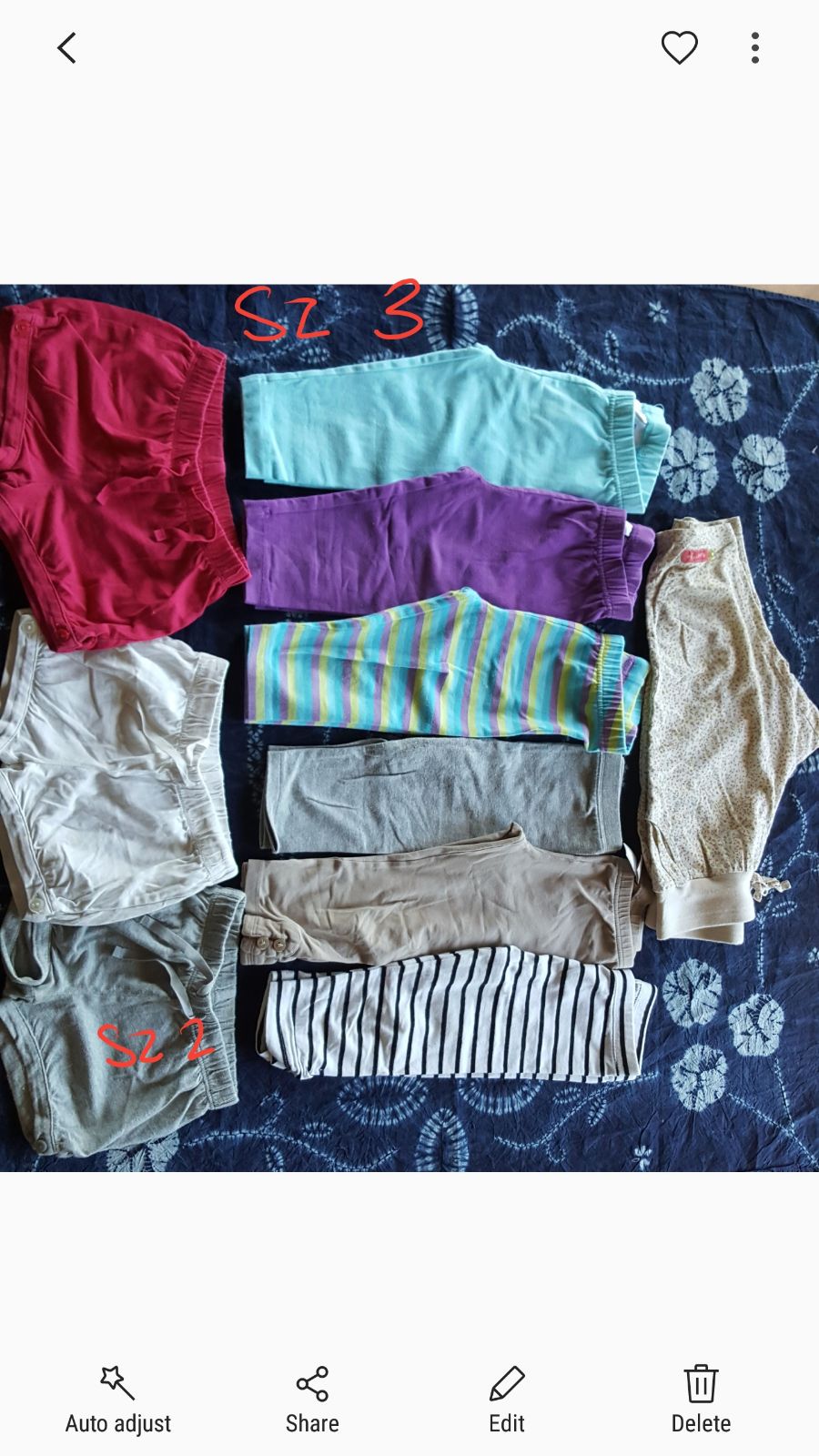 Sz 3 Capri Legging Shorts Lot x 10