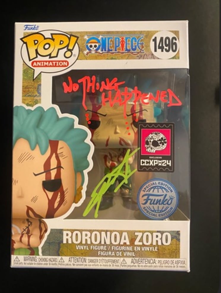 Signed error belt zoro funko
