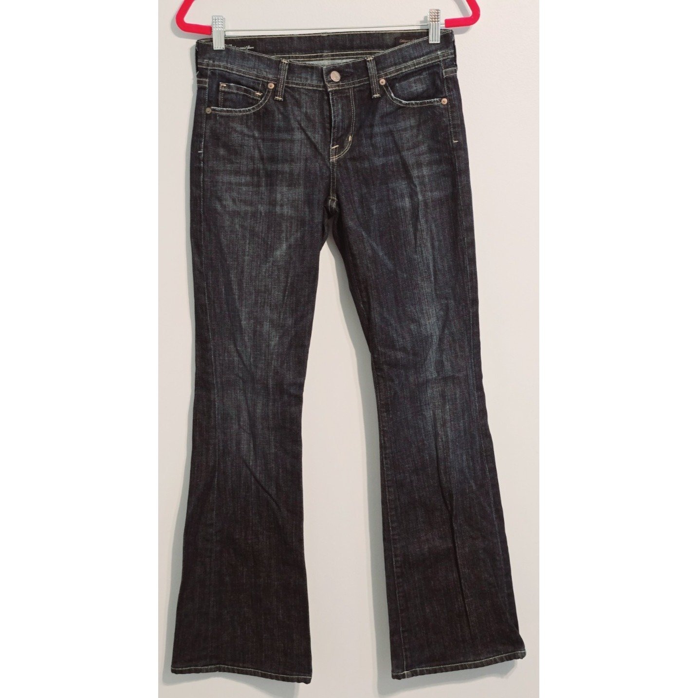Citizens of Humanity Ingrid#002 Women's Low Waist Flare Dark Wash Jeans Size 27