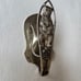Antique Sterling Silver Grizzly Bear Souvenir Napkin Ring /Clip Rare