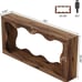 63 Inches Farmhouse Console Table with Storage