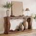 63 Inches Farmhouse Console Table with Storage