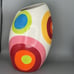 Indra Hand Painted Fine Stoneware Vase retro, MCM,