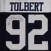 Tony Tolbert Signed Dallas Cowboys Thanksgiving Blue Football Jersey JSA COA