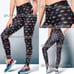 Zumba Eye Ruched Leggings (E051)-Size S for Women