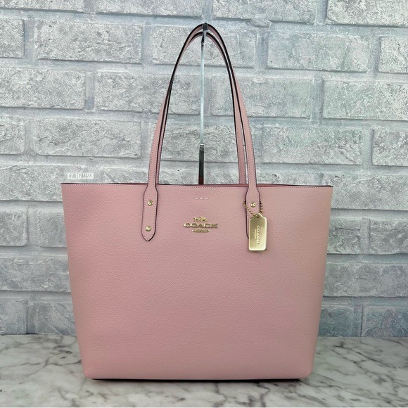 Coach Town Tote In Blossom Pink