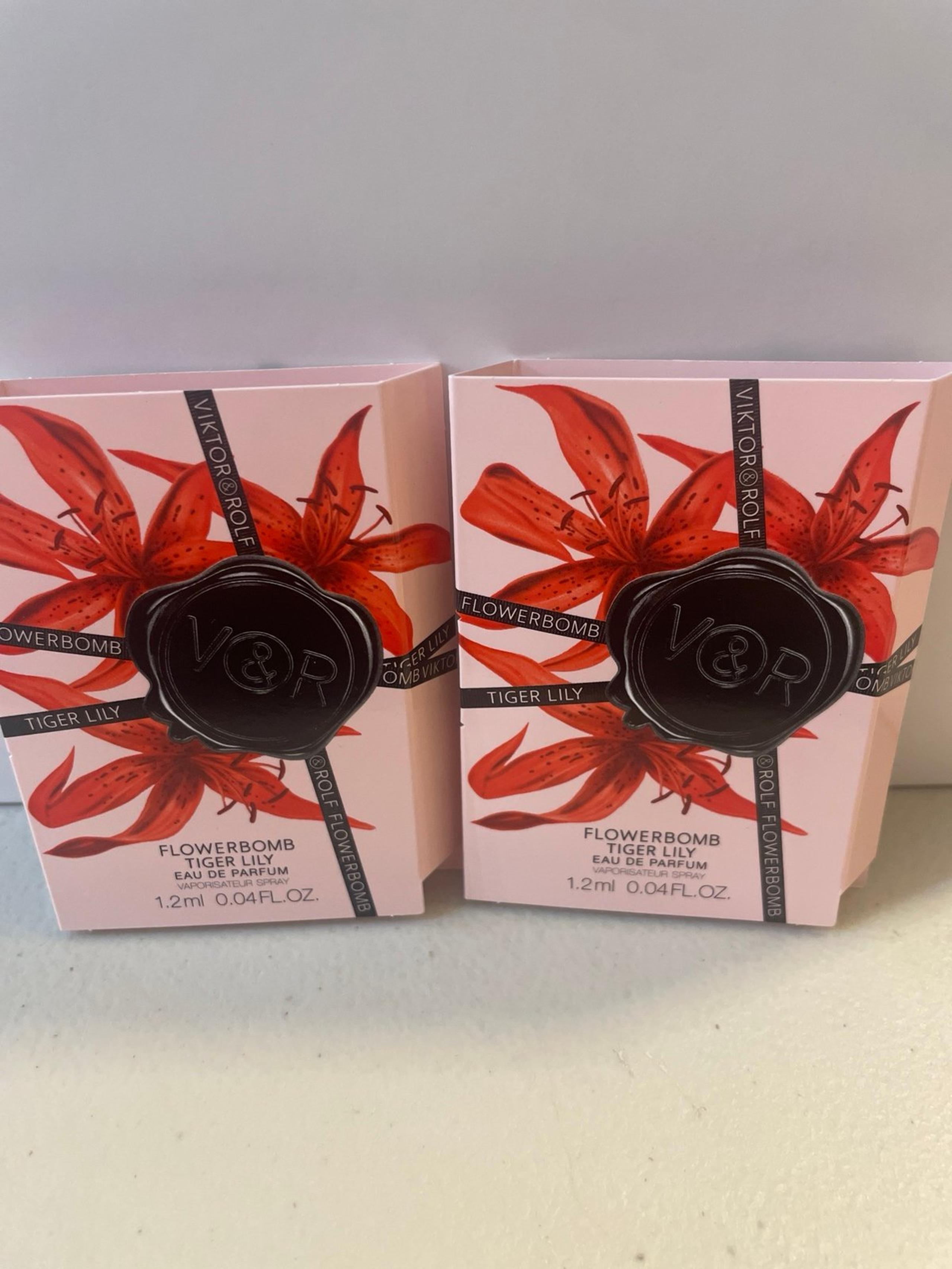 flower bomb tiger lily bundle 2x 1.2 ml brand new / brand new summer perfume
