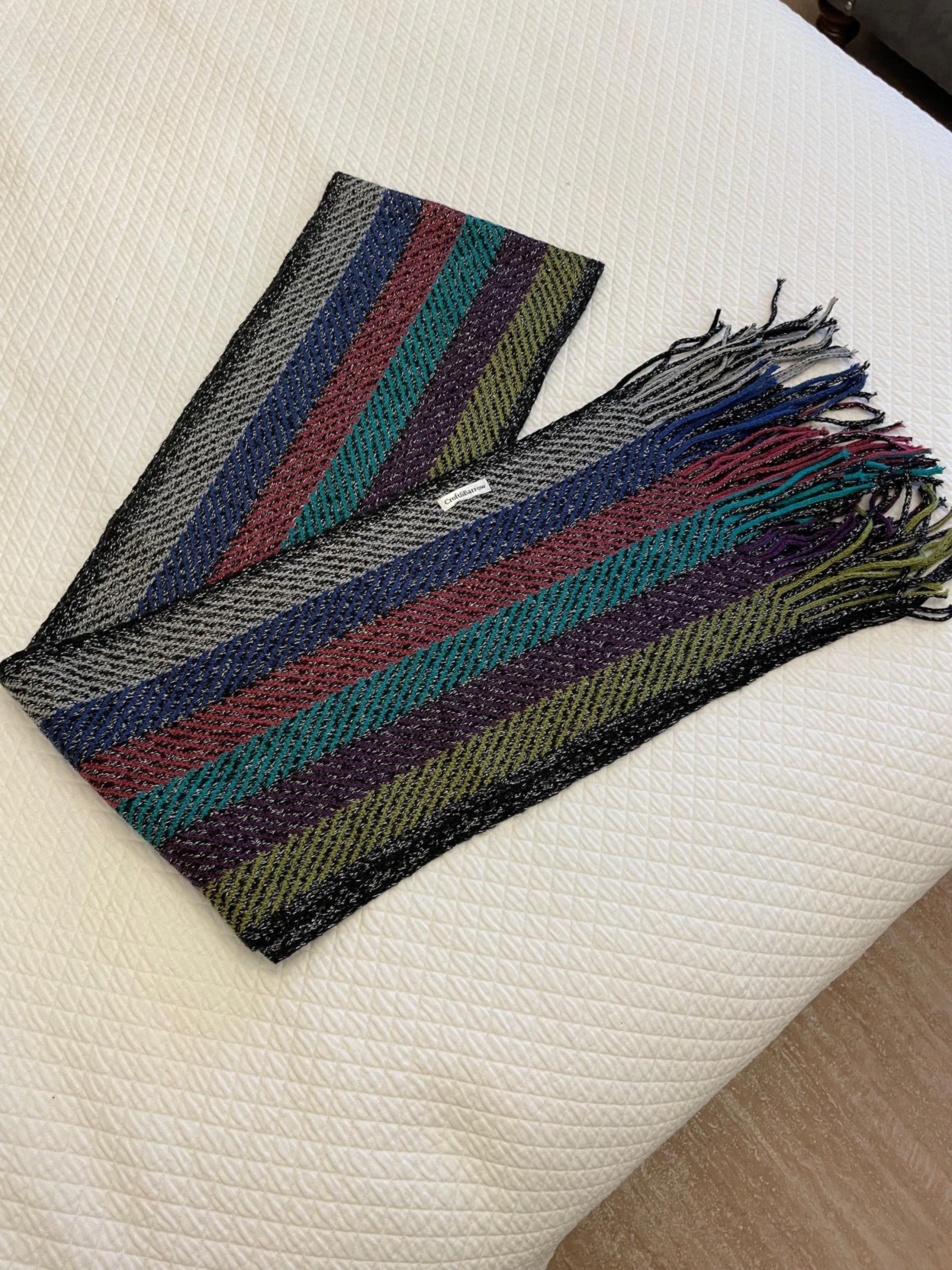 Croft and Barrow multi color fringed scarf
