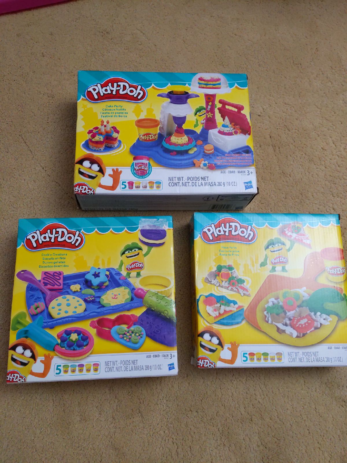 New Play-Doh 3 playset lot
