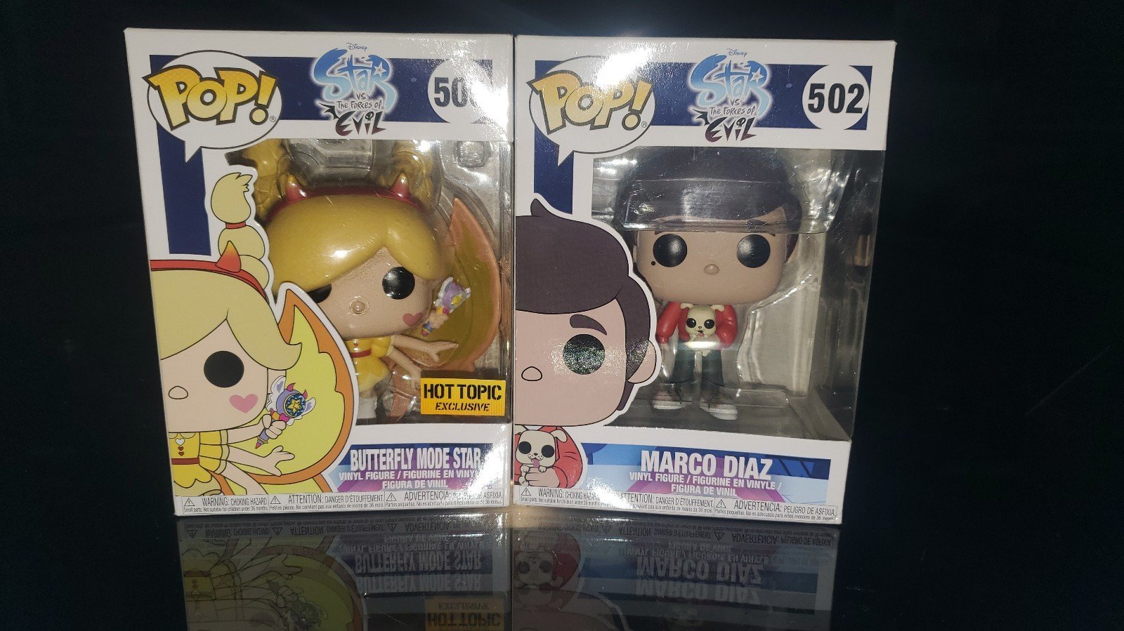 Funko Pop Star vs the forces of Evil Pair, Star Butterfly and Marco Diaz