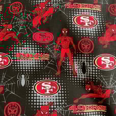 49ers spiderman kids minky blanket new