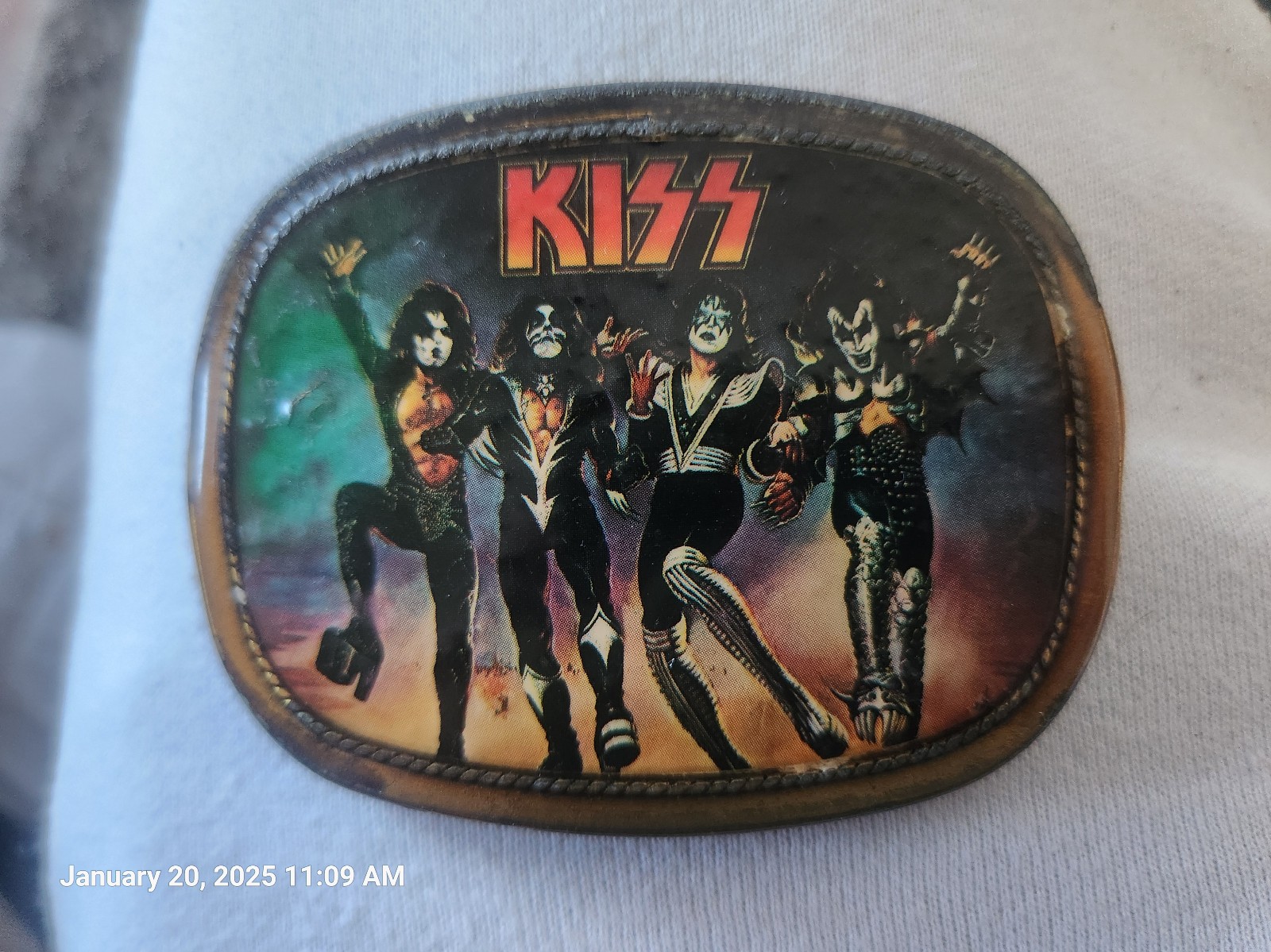 1977 Vintage KISS DESTROYER BELT BUCKLE-Made by Pacifica