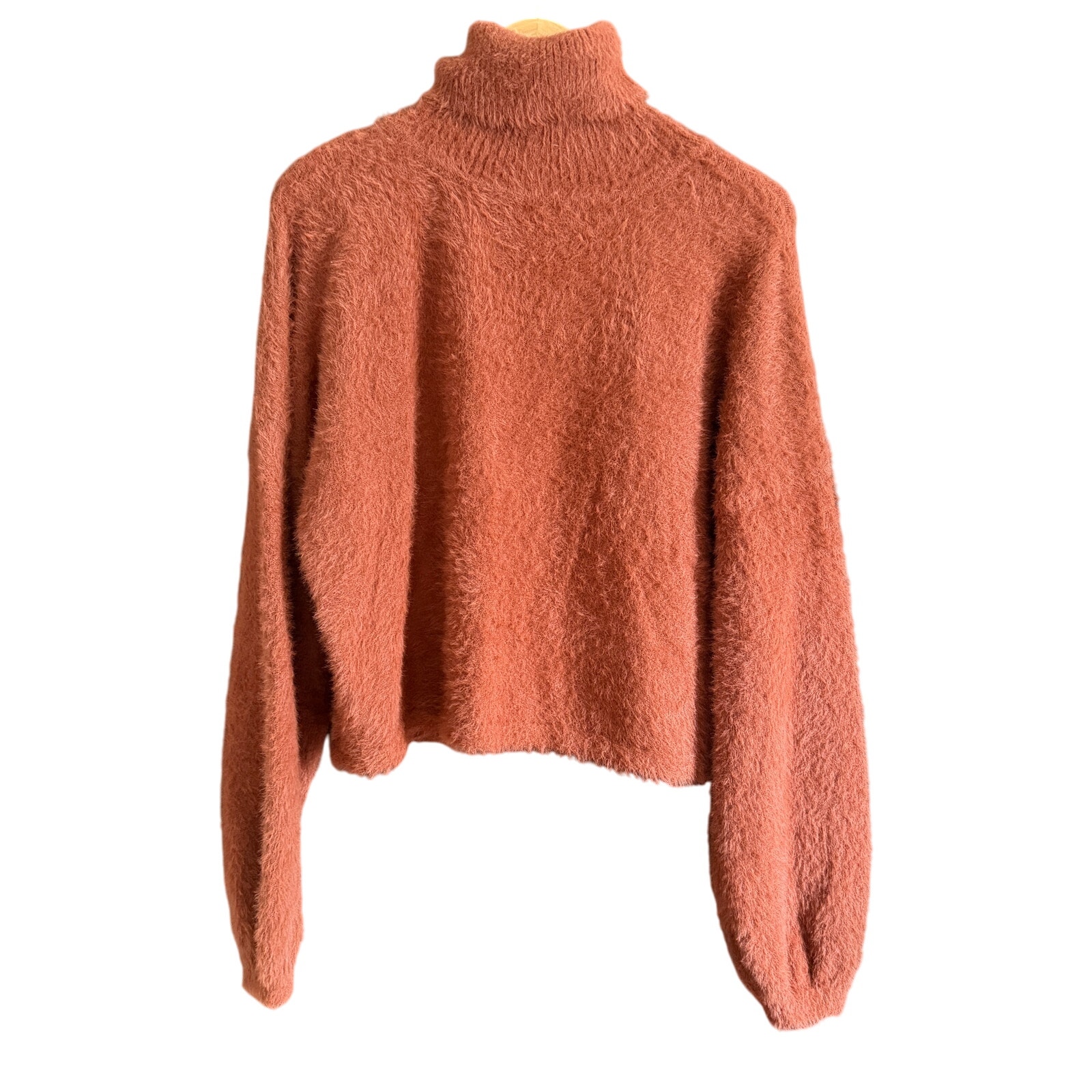 burnt orange cropped sweater