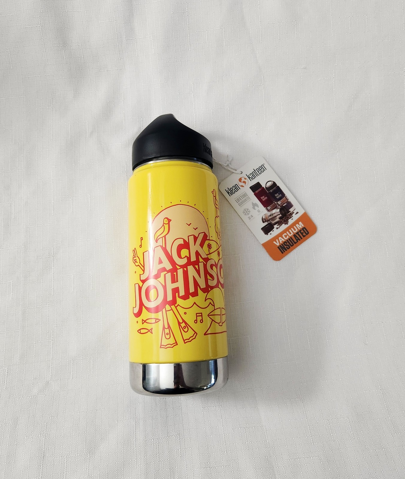 KLEAN KANTEEN X Jack Johnson Vacuum Insulated Water Bottle Metal Stainless Steel