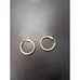 Signed Sarda sterling silver hammered hoop earrings new in bag