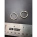 Signed Sarda sterling silver hammered hoop earrings new in bag