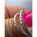 Signed Sarda sterling silver hammered hoop earrings new in bag