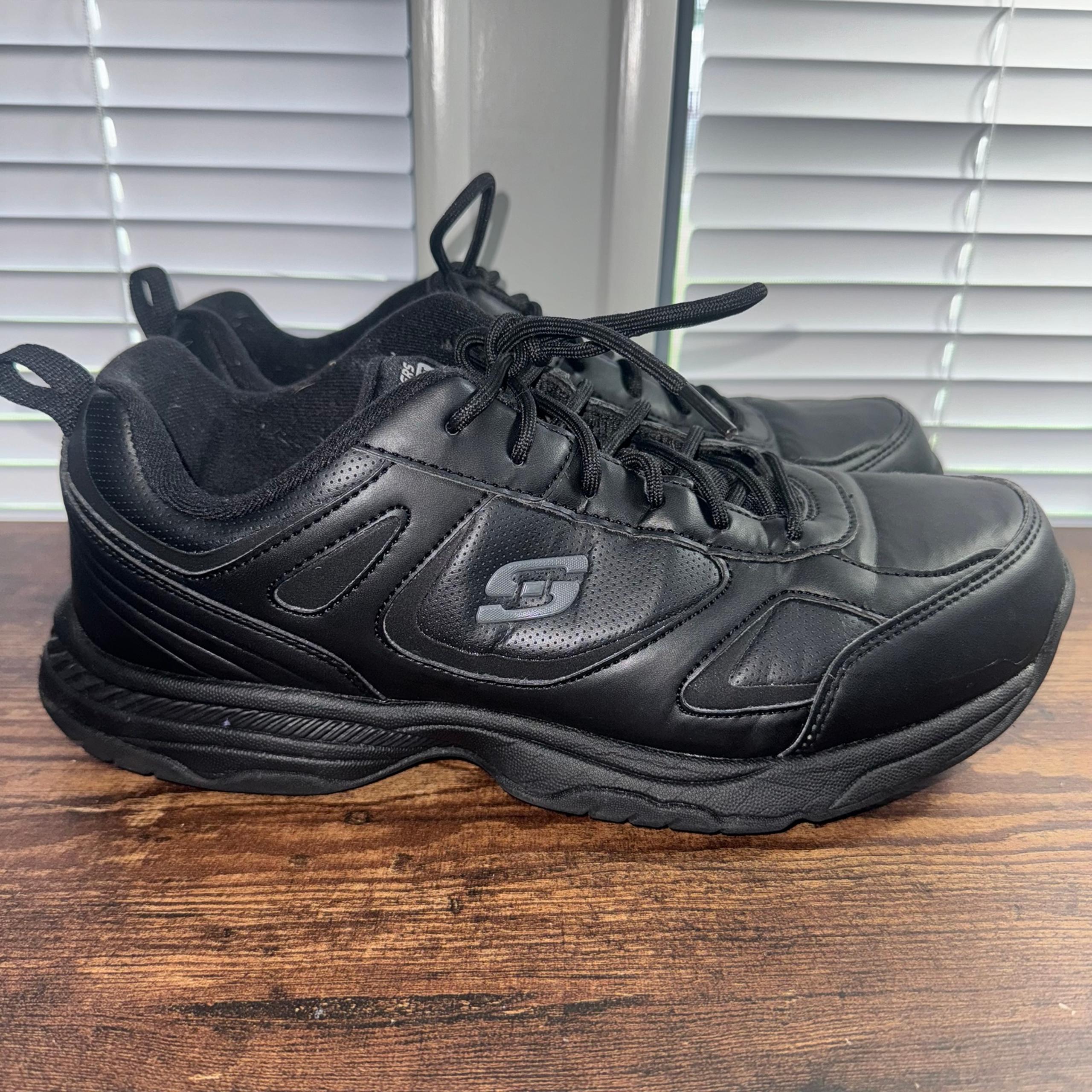 Men's Skechers Work Relaxed Fit Dighton SLip Resistant Shoes Black Size 10