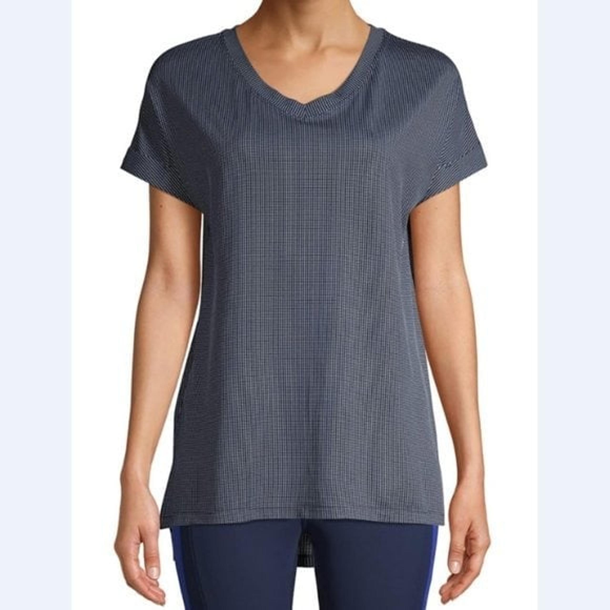 NEW S Women's Avia Navy Dot SS Active Tee