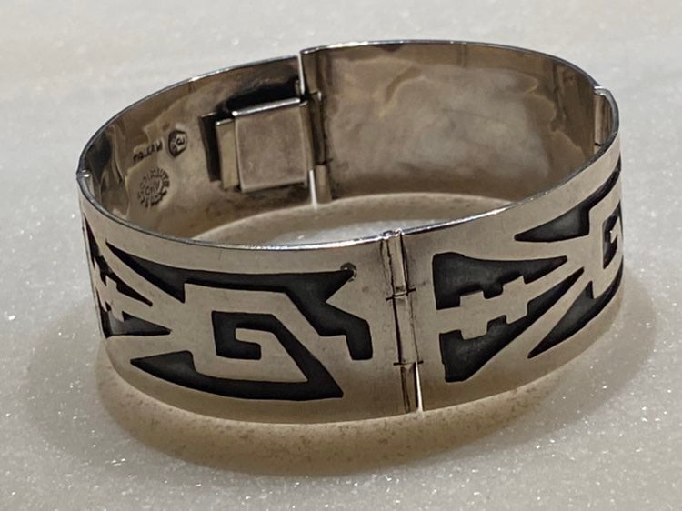 Geometric Taxco Black Inlay Link