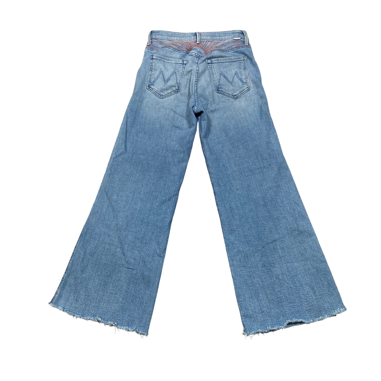 Rare Mother The Sunburst Roller Ankle Fray Jeans in Poppy Fields Women's 26