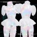 Moeflavor White Meka Maid Size L/XL (NWT)