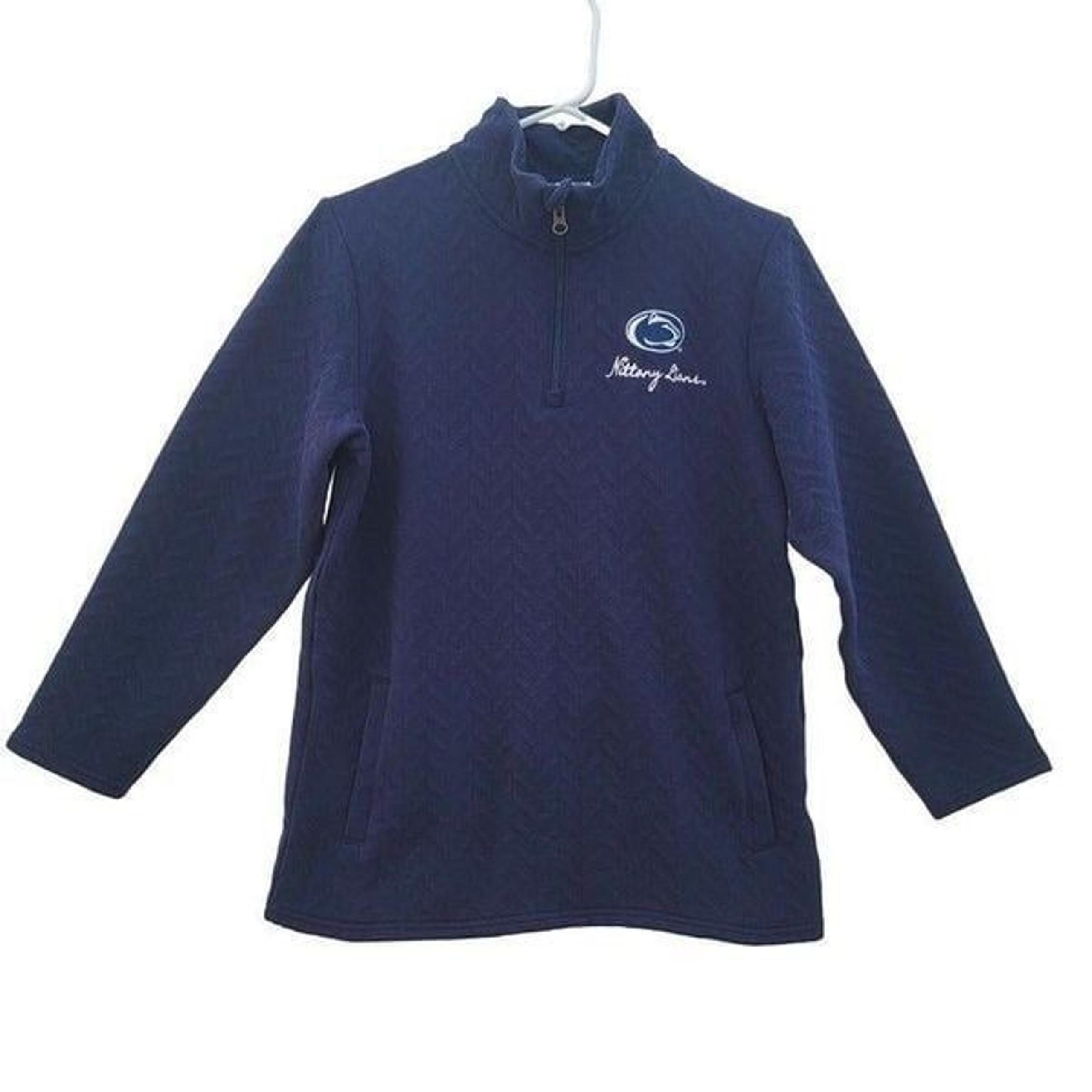Champion Womens S Textured Quarter Zip Nittany Lions Turtleneck Sweater