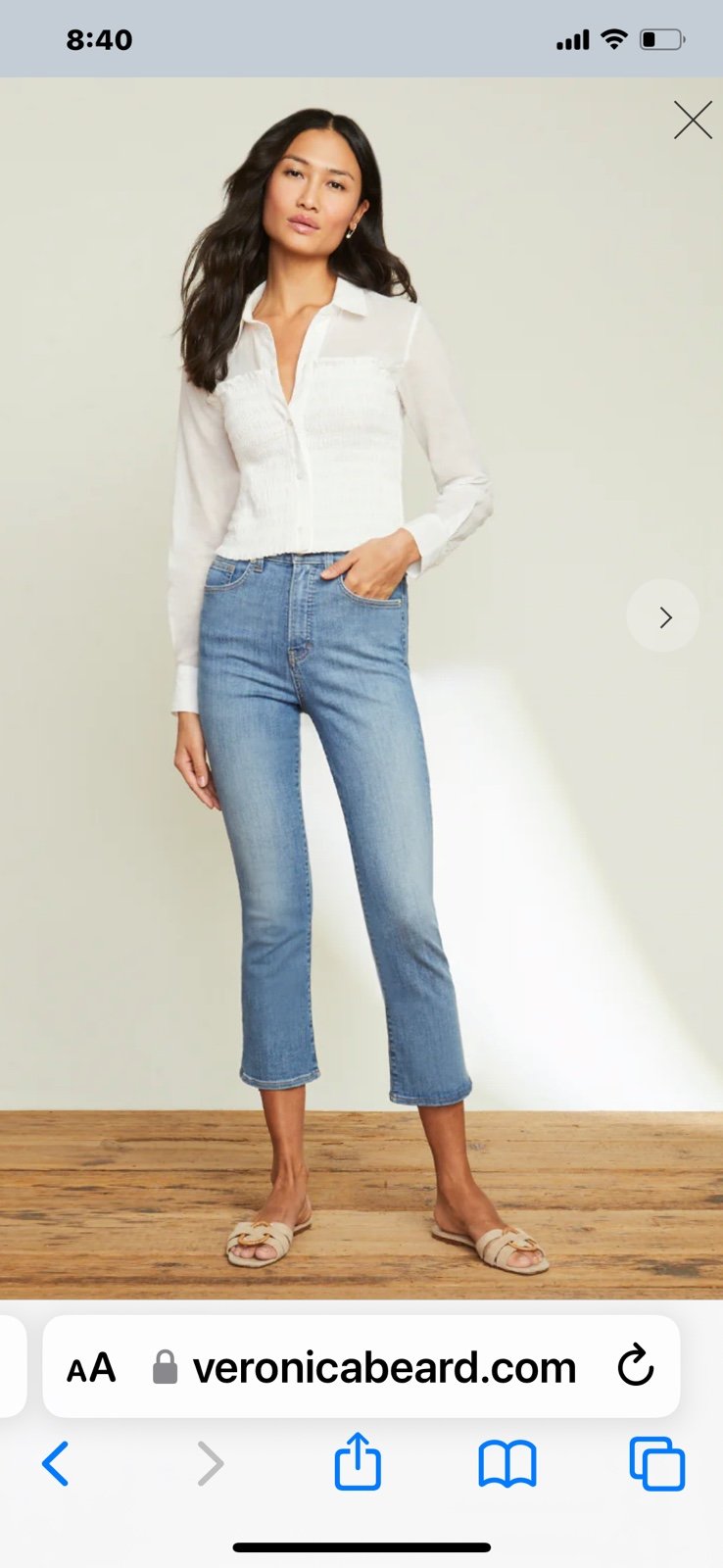 Veronica Beard Carly Kick Flare Jean LKSHR 27