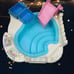 1993 pool chair doll towel & patio chair slide set