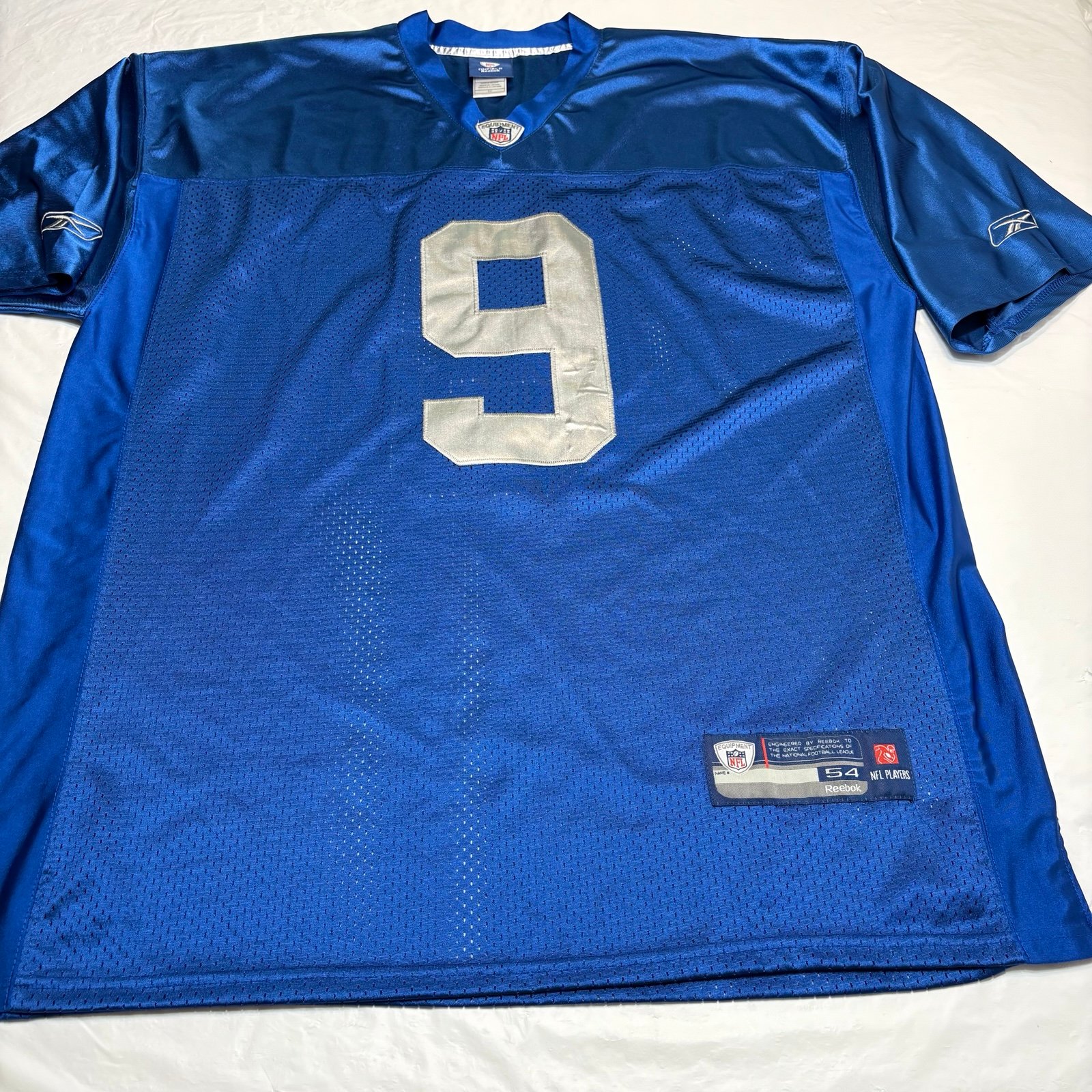 Vintage NFL Matthew Stafford Detroit Lions Reebok On Field Jersey #9 Mens 54