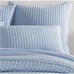 New Pine Cone Hill Comfy Cotton Quilted Sham European Annie Selke French Blue