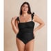 NWT Summersalt The Ruffle Oasis one piece in black sz 14