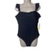 NWT Summersalt The Ruffle Oasis one piece in black sz 14