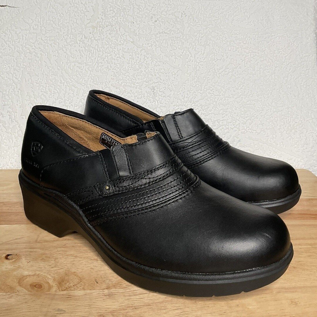 NWOB Ariat ASTM Steel Toe Slip Resistant Casual Work Safety Clog Women Size 11B