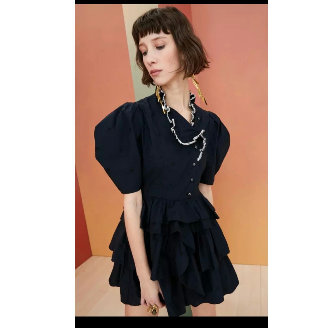 Ulla Johnson Linnea Mini Tiered Mini Dress Size: 10