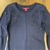 Lilly Pulitzer True Navy Bartlett Embroidered Sequin Sweatshirt Dress SZ SM