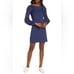 Lilly Pulitzer True Navy Bartlett Embroidered Sequin Sweatshirt Dress SZ SM