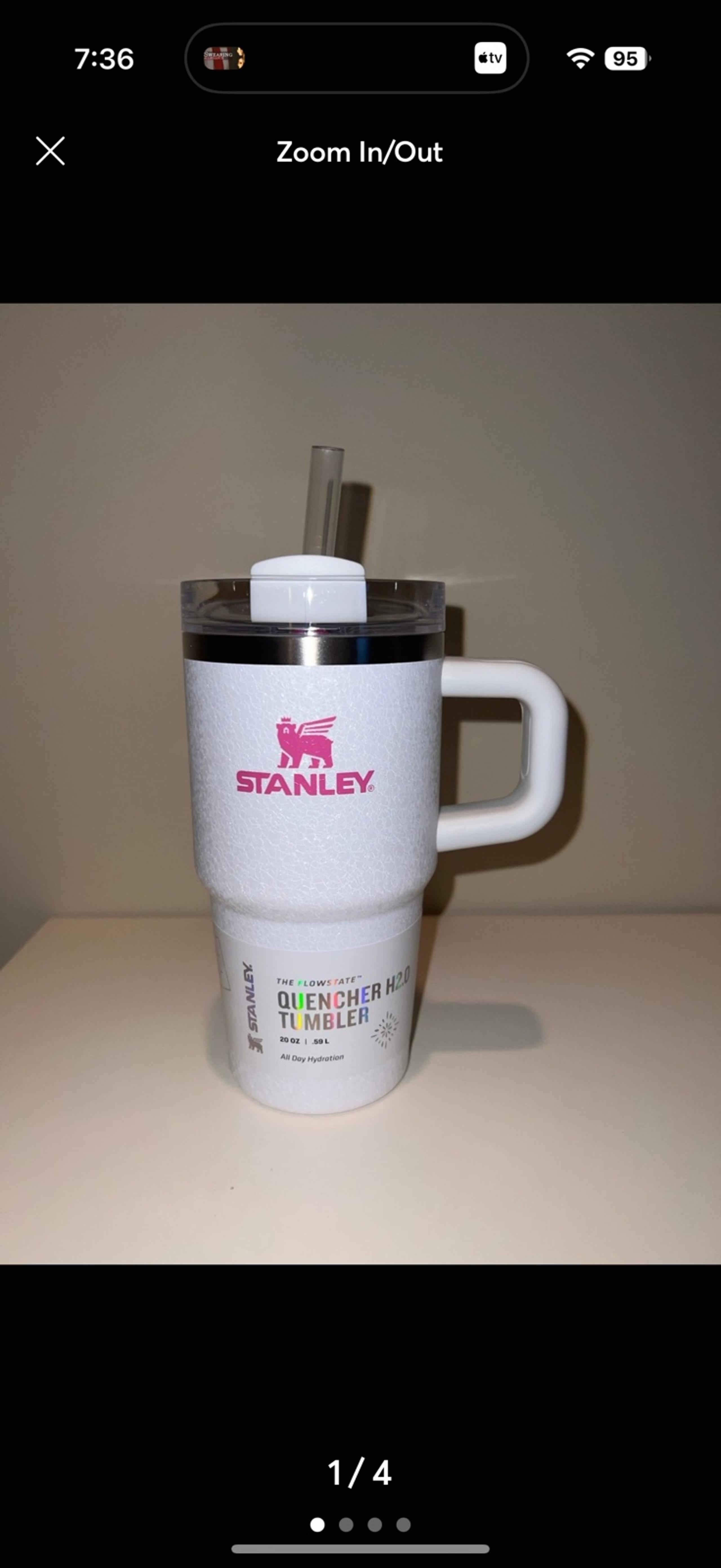 NWT Stanley 20 oz Quencher Tumbler with Handle ~ Crystal Crush ~ Soldout