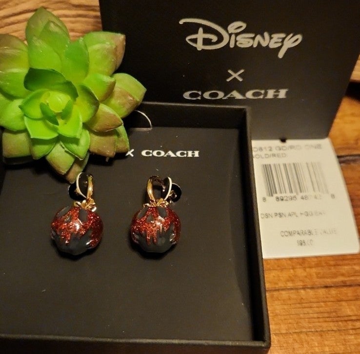 Disney x Coach - Poison Apple Huggie Earrings