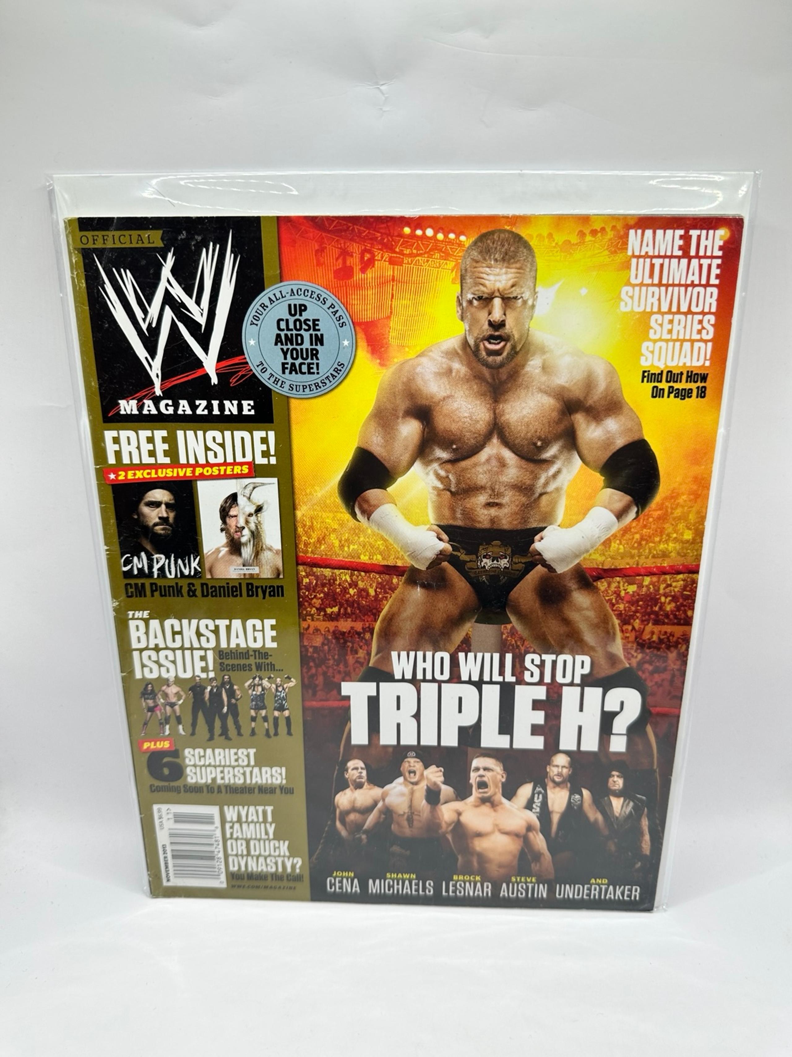 World Wrestling Entertainment WWE Magazine : November 2013 Triple H No Posters