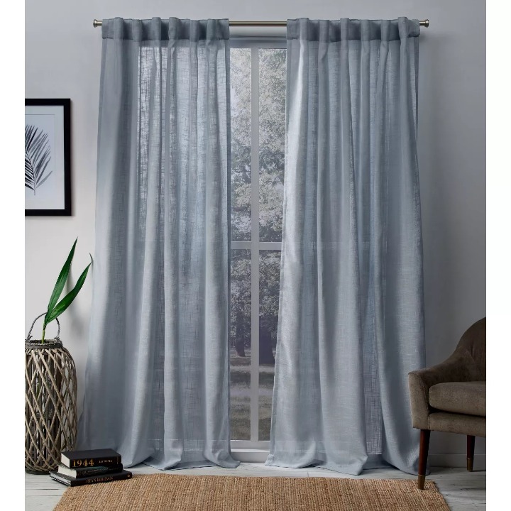 Pair 96x54 Bella Sheer Curtain Panels