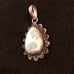 16-16 Larimar Tear drop necklace pendent