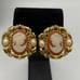Vintage Kenneth Jay Lane for Avon Cameo Clip on Earrings
