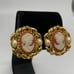 Vintage Kenneth Jay Lane for Avon Cameo Clip on Earrings
