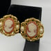 Vintage Kenneth Jay Lane for Avon Cameo Clip on Earrings
