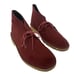 Clarks Men's Red Leather Suede Chukka Bootie Boots 7.5 Preowned