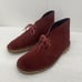 Clarks Men's Red Leather Suede Chukka Bootie Boots 7.5 Preowned