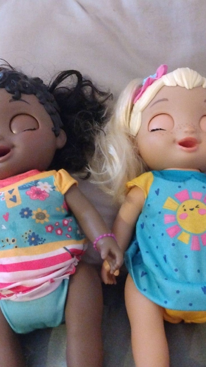 Two baby alive grow up doll s